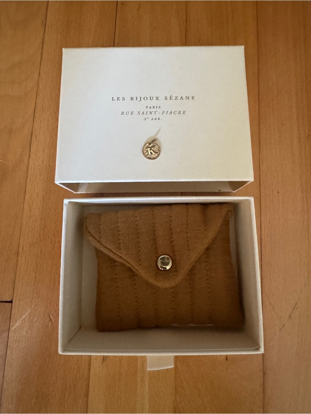 Sezane Sara Pendant 9-carat Gold - Letter K